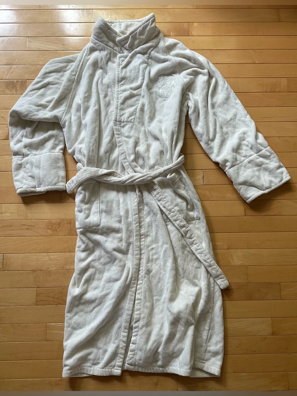 VINTAGE • Charter Club • 100% cotton • turkish • spa bath robe • white • small